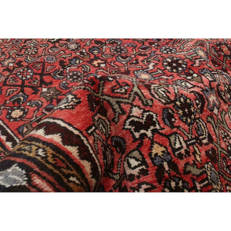 ECARPETGALLERY Hand-knotted Andelz Red Wool Rug - 3'8 x 9'10