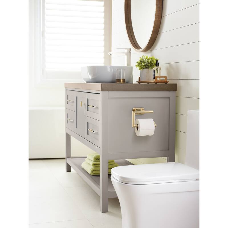 Amerock Esquire Wall Mounted Euro Toilet Paper Holder