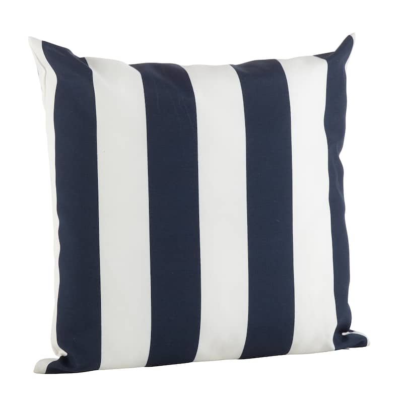 Classic Wide Stripe Poly Filled Throw Pillow