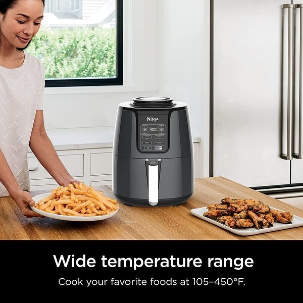 Ninja AF101 Air Fryer that Crisps Roasts Reheats Dehydrates for Quick Easy Meals 4 Quart Capacity Black Grey Bed Bath Beyond 36808675