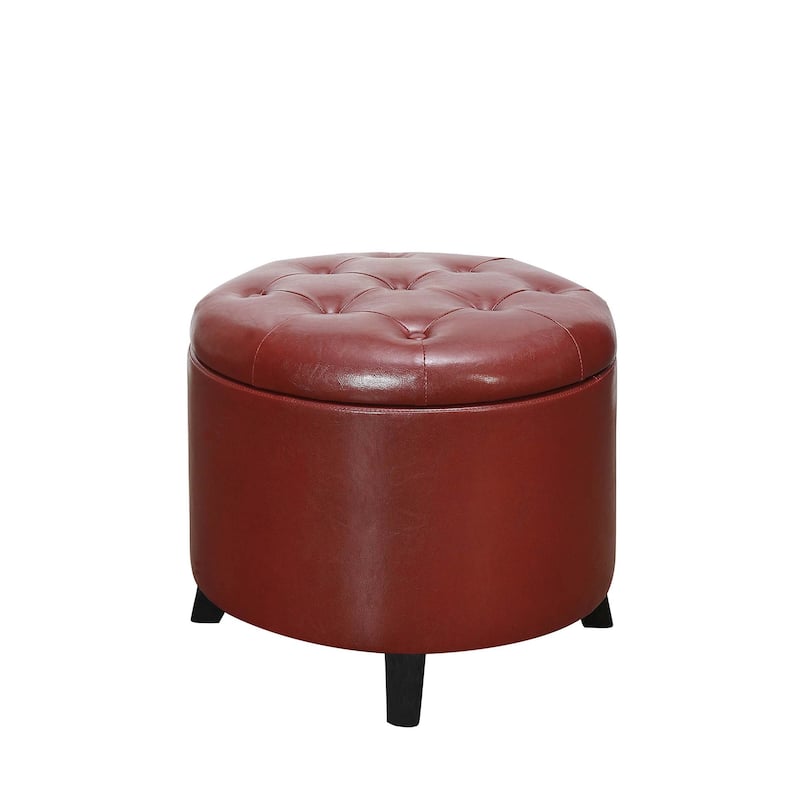 Convenience Concepts Designs4Comfort Round Storage Ottoman