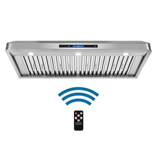 Cosmo 48 in. Ducted Under Cabinet Range Hood with Touch Controls, Permanent Filters, 4-Speed Fan, LED Lights in Stainless Steel