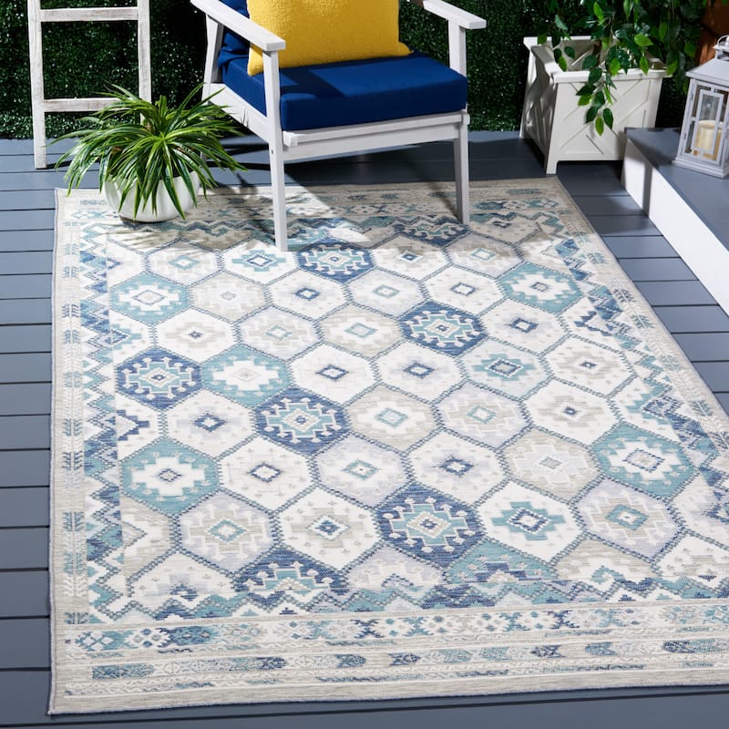 SAFAVIEH Sunrise Kath Indoor/Outdoor Waterproof Rug - 4' x 5'7"