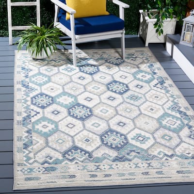 SAFAVIEH Sunrise Kath Indoor/Outdoor Waterproof Rug - 4' x 5'7"