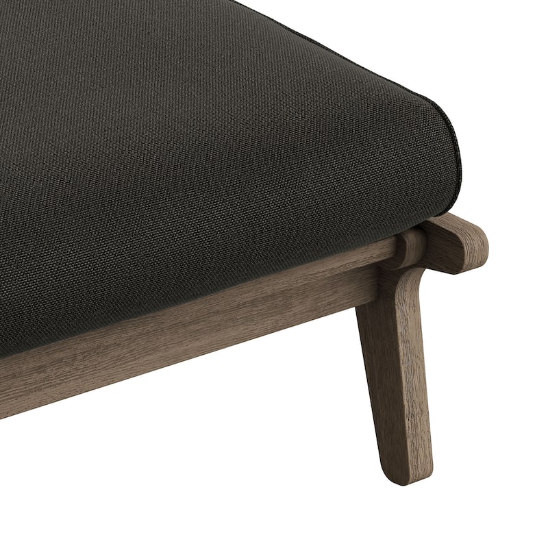 Saratoga Outdoor Patio Teak Ottoman