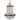 Harp & Finial Porfino 1-light Natural Wood Chandelier with Gold and Black Metal Accents