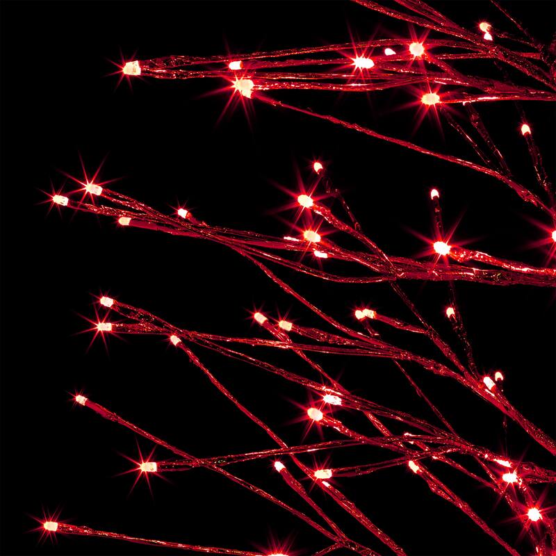 Alpine Corporation 60"H Indoor/Outdoor Artificial Christmas Tree with LED Lights