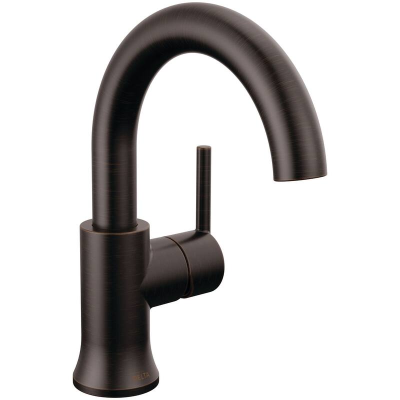 Delta 559HAR-DST Trinsic 1.2 GPM Single Hole Bathroom Faucet with Push