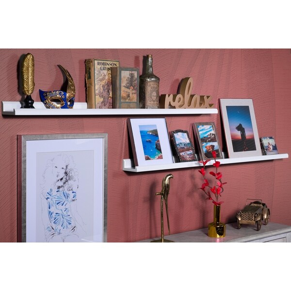60 inch picture sales ledge white