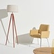 preview thumbnail 9 of 25, Brightech Emma 61 in. Mid-Century Modern LED Super Bright Floor Lamp with Beige Fabric Drum Shade