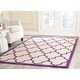 preview thumbnail 24 of 131, SAFAVIEH Handmade Cambridge Maybell Moroccan Trellis Wool Rug 3' x 5' - Ivory/Purple