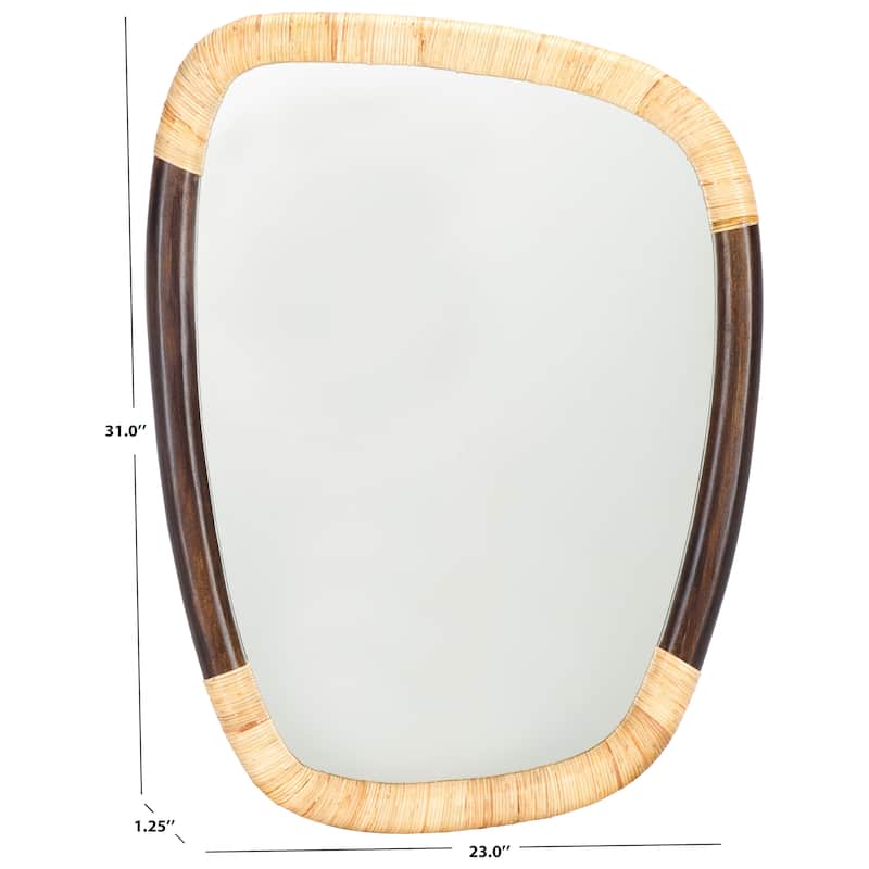 SAFAVIEH Halle Modern Coastal 23 x 31-inch Decorative Accent Mirror - 23 In. W x 1.3 In. D x 31 In. H - 23Wx1Dx31H