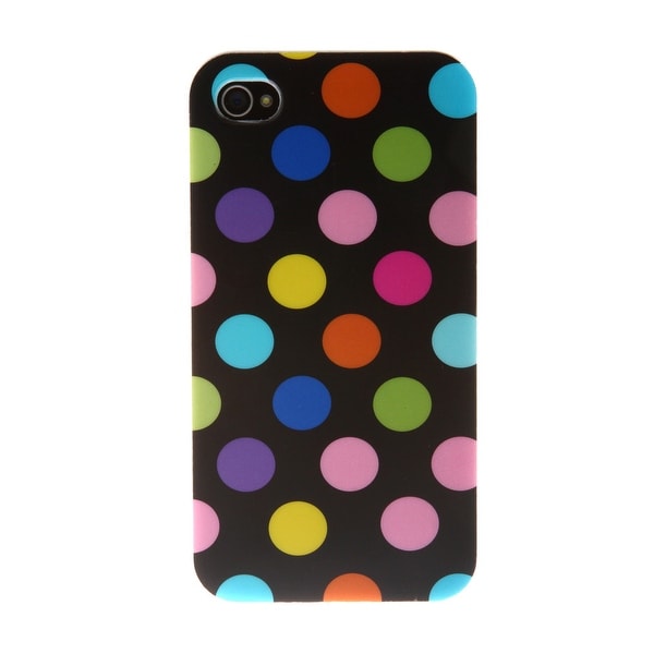 Silicon Cover iPhone 5 / 5S - Polka - Black Multi