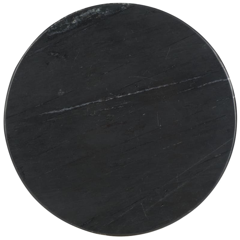 SAFAVIEH Couture Valentia Round Marble Accent Table - 10" W x 10" D x 18" H