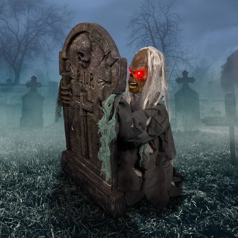 Haunted Hill Farm Tombstone Lifter by Tekky, Premium Halloween Animatronic