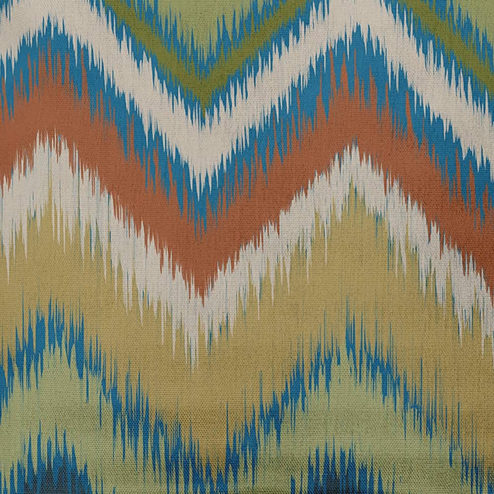 Ikat Chevron Decorative Throw Pillow