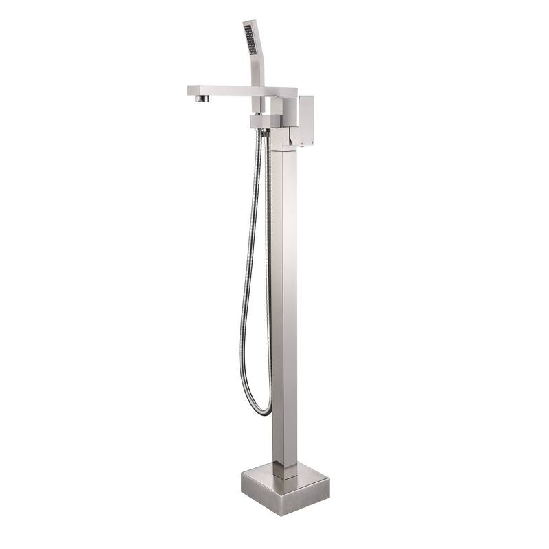 Freestanding Tub Shower Claw Foot Faucet with Handheld Spout - 10"37"