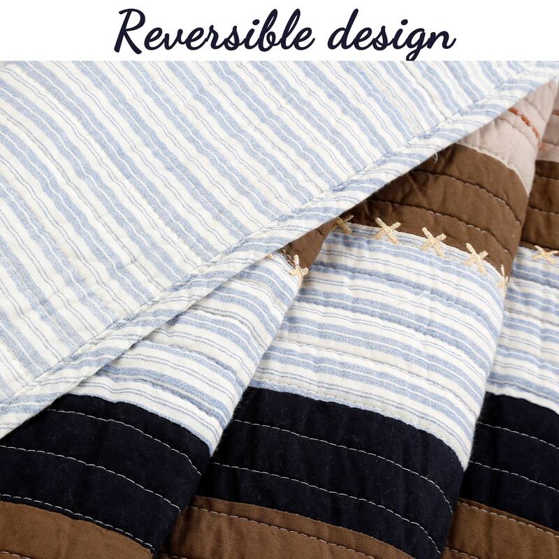 Copper Grove Comfrey 3-piece Stripe Quilt Bedding Set