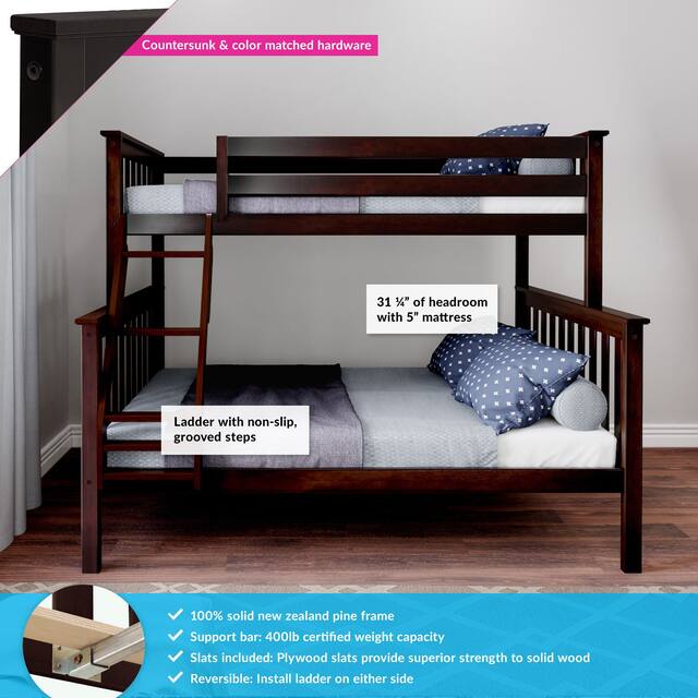 Max and Lily Twin over Full Bunk Bed