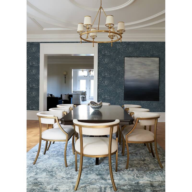 A-Street Prints Arian Blue Inkburst Wallpaper