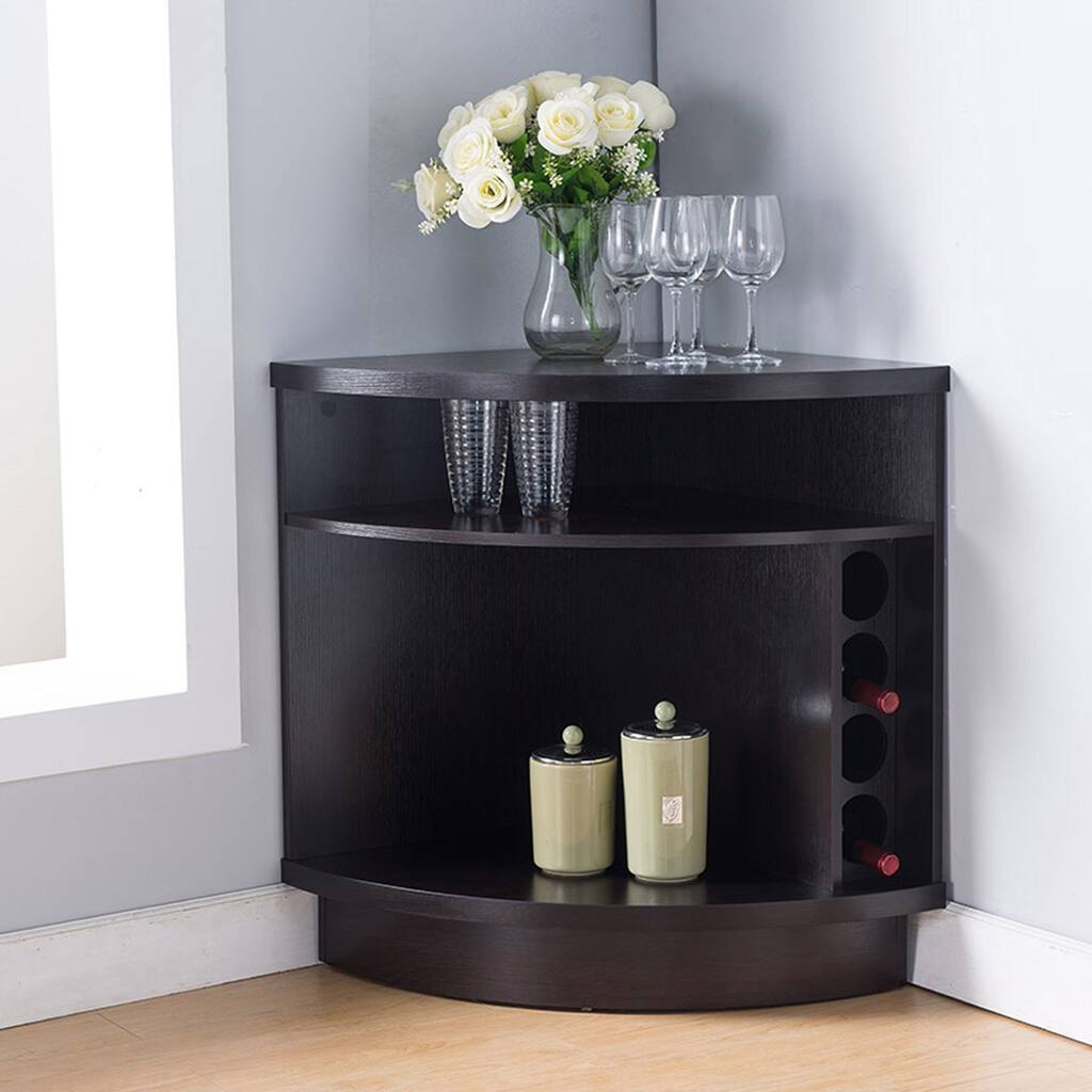 Q-Max Two Shelves Corner Mini Bar