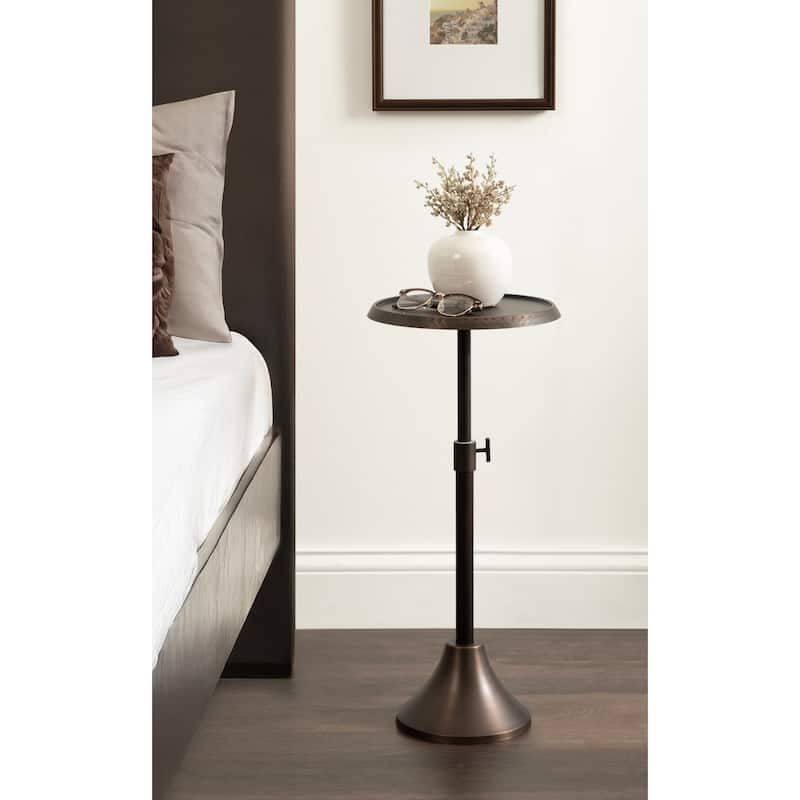 Kate and Laurel Sanzo Adjustable Metal Drink Table