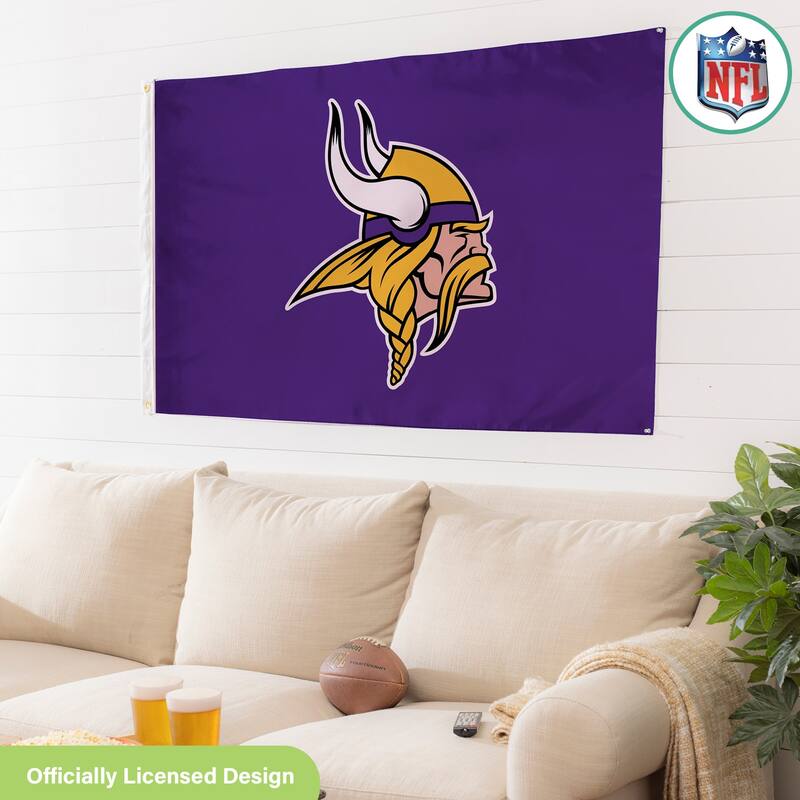 Kansas City Chiefs Single Sided Flag w/ 2 Grommets, 3'x5'