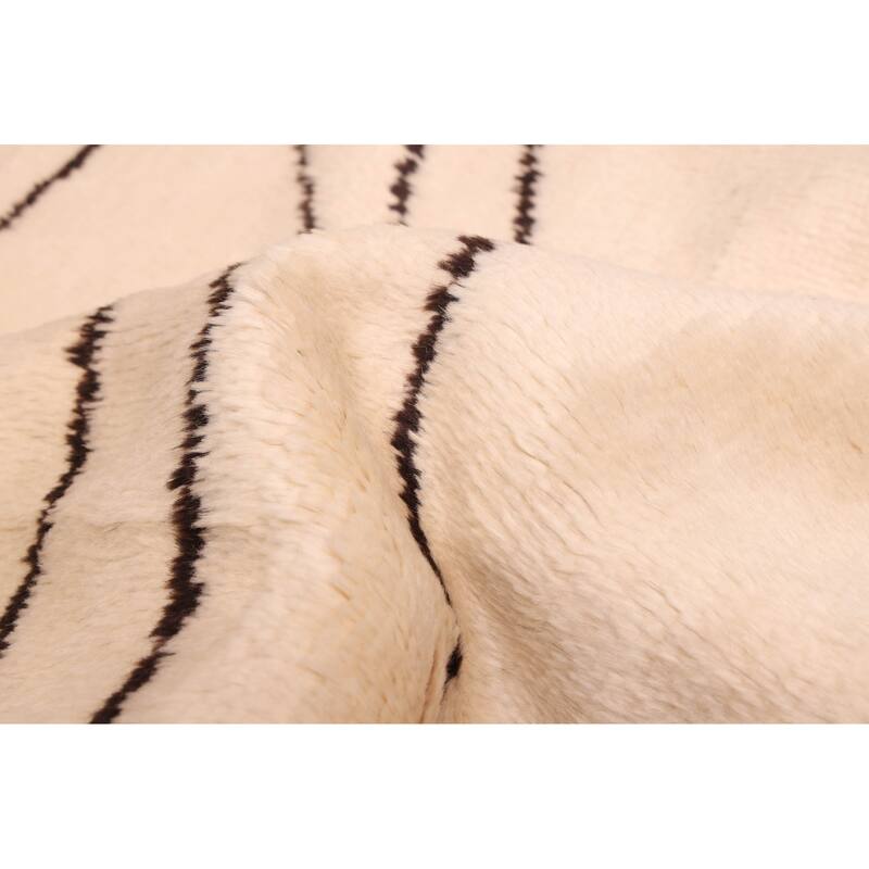 ECARPETGALLERY Hand-knotted Pak Finest Marrakesh Ivory Wool Rug - 8'6 x 9'8