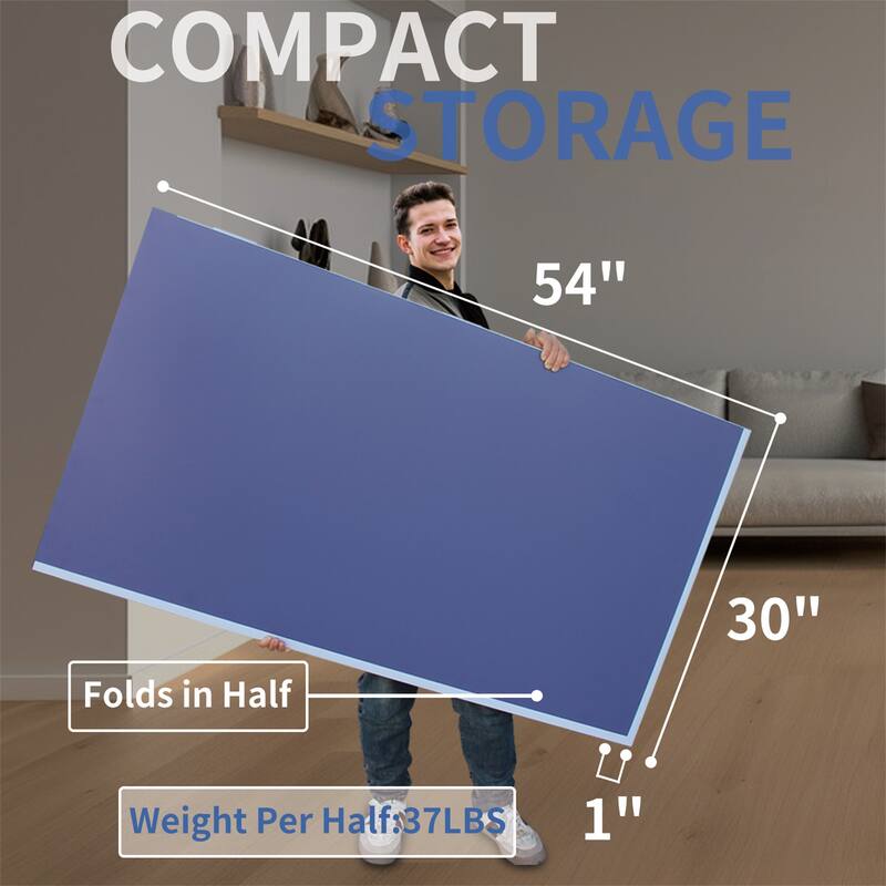 9ft Mid-Size Ping Pong Conversion Top ,Portable Table Tennis Table Top