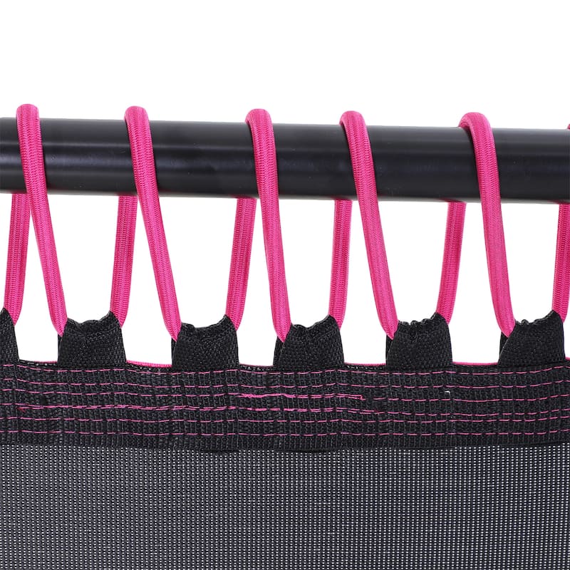 Foldable Fitness Trampoline for Adults with 3-Level Adjustable Handle - 41.25" L x 24.5" W x 4.75" H