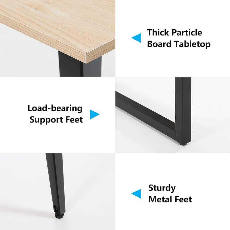 8FT Conference Table,Boat Shaped Meeting Table with Rectangle Grommet