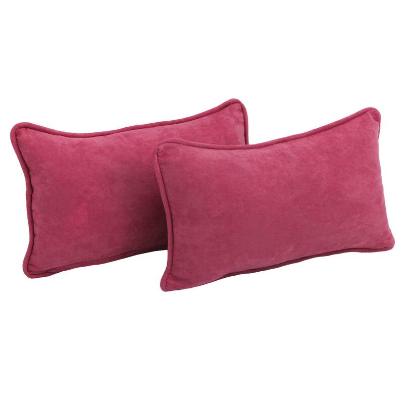Porch & Den Blaze River Microsuede Lumbar Throw Pillows (Set of 2)