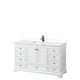 Option White, Black Trim, White Cultured Marble Top