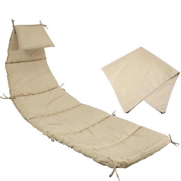Sunnydaze Replacement Cushion and Umbrella for Floating Lounge