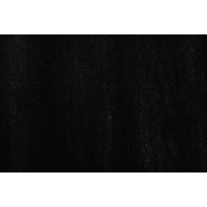 ECARPETGALLERY Hand-knotted Pak Finest Gabbeh Black Wool Rug - 5'3 x 7'10