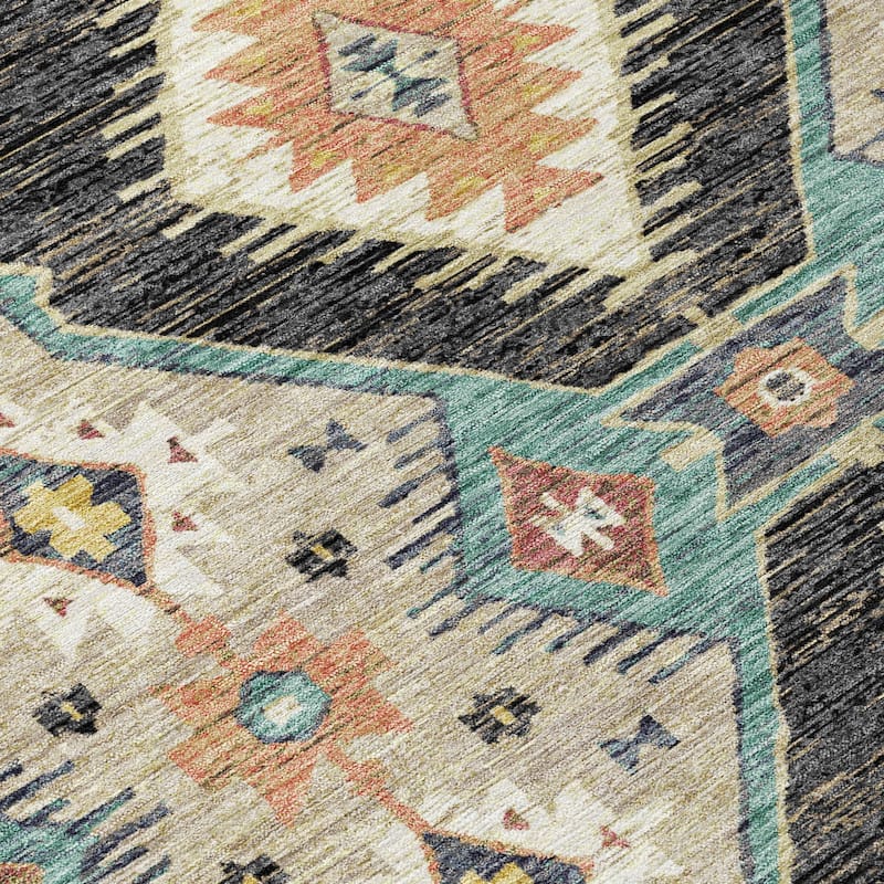 Machine Washable Indoor/Outdoor Southwest Global Chantille Rug