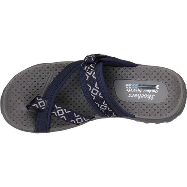 skechers women's reggae trailway flip flop