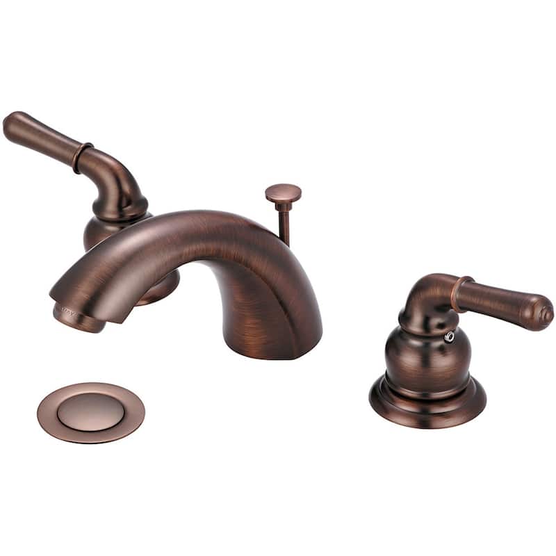 Olympia Faucets Accent 1.2 GPM Widespread Bathroom Faucet with C Style - Oil Rubbed Bronze