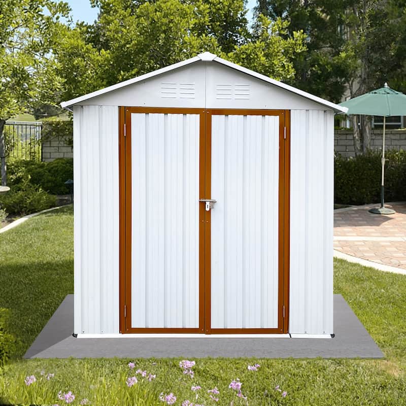 GDFStudio - Ethan Marshall Compact and Durable 4ft x 6ft Outdoor Storage Shed for Efficient Garden Organization