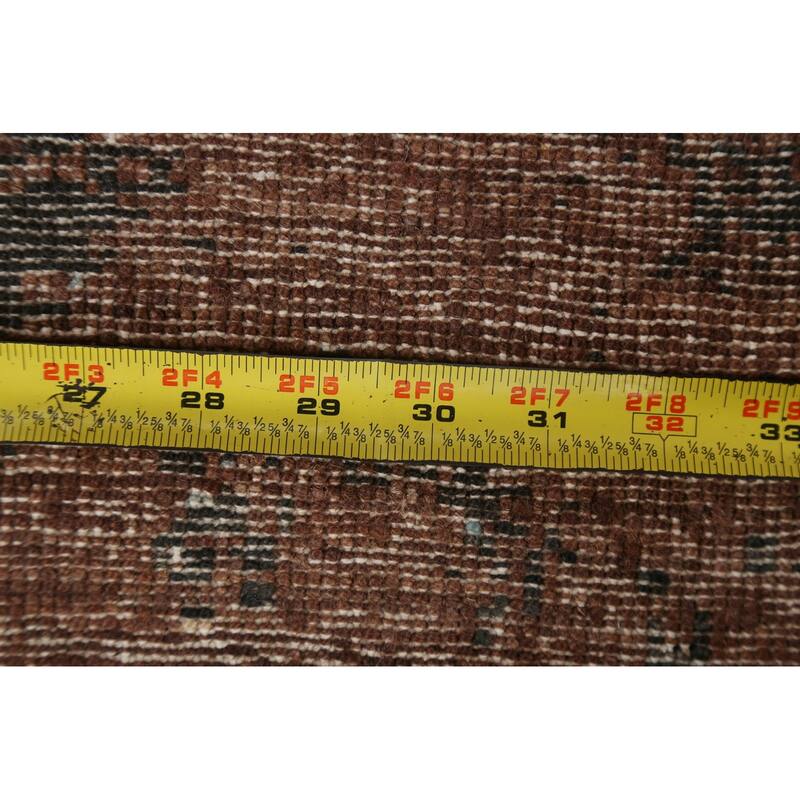 Modern Vegetable Dye Wool/ Silk Abstract Area Rug Hand-knotted Carpet - 6'3" x 9'8"