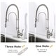 preview thumbnail 38 of 87, WOWOW Single Handle Gooseneck Pull Down Sprayer Kitchen Faucet