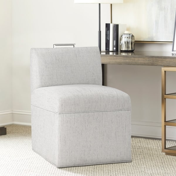 slide 2 of 20, Dayla Modern Fabric Upholstered Caster Dining Chair by Greyson Living