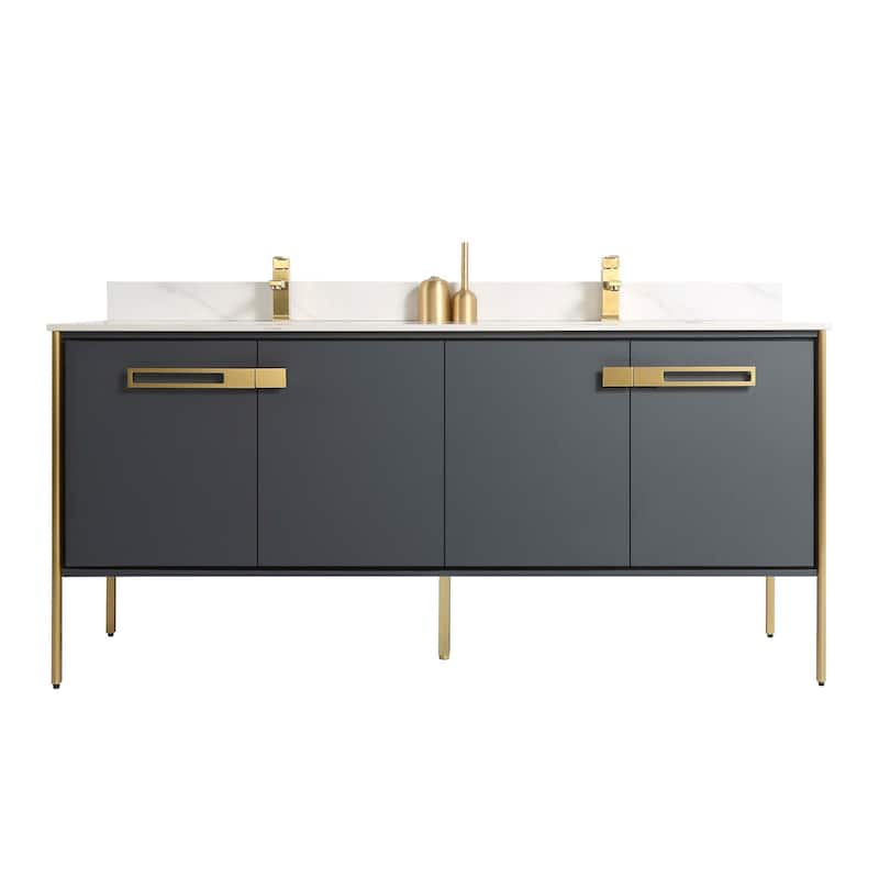 Fine Fixtures Oakville Bathroom Vanity with White Ceramic Sink