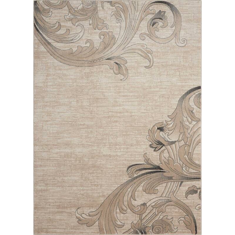 Nourison Maxell Abstract Ombre Damask Floral Botanical Area Rug
