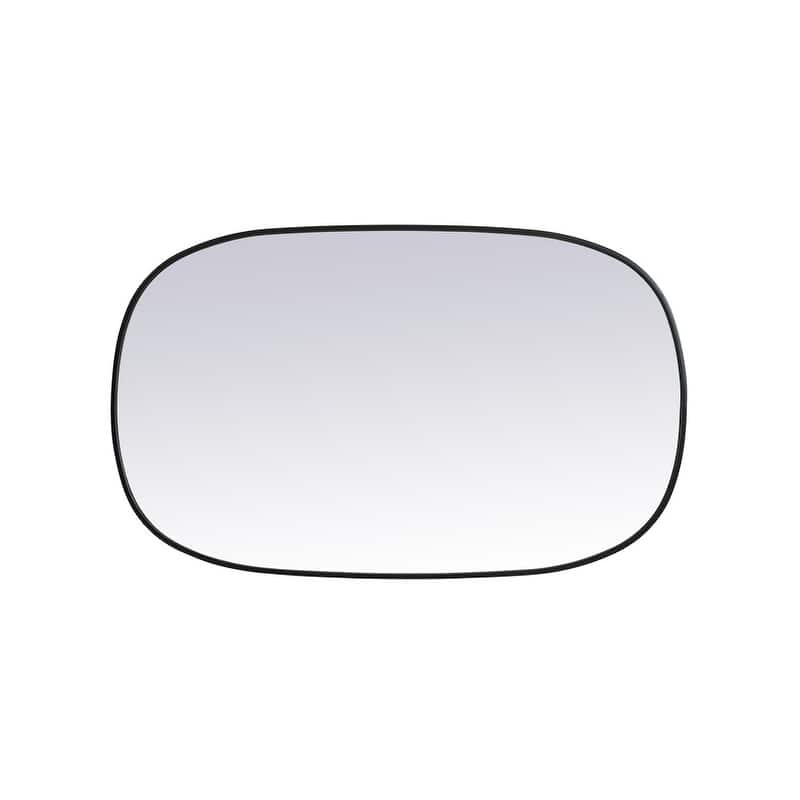 Indigo Home Metal Frame Oval Mirror 30x48 Inch