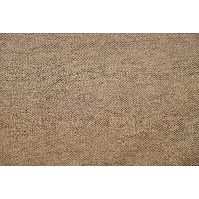 Contemporary Kilim Area Rug Hand-woven Reversible Wool Carpet - 3'10"x 5'7"