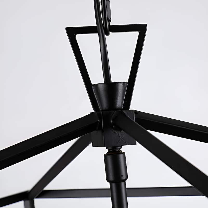 Medieval Ancient Times Open Cage Large Lantern Iron Lantern Pendant Lamp - N/A