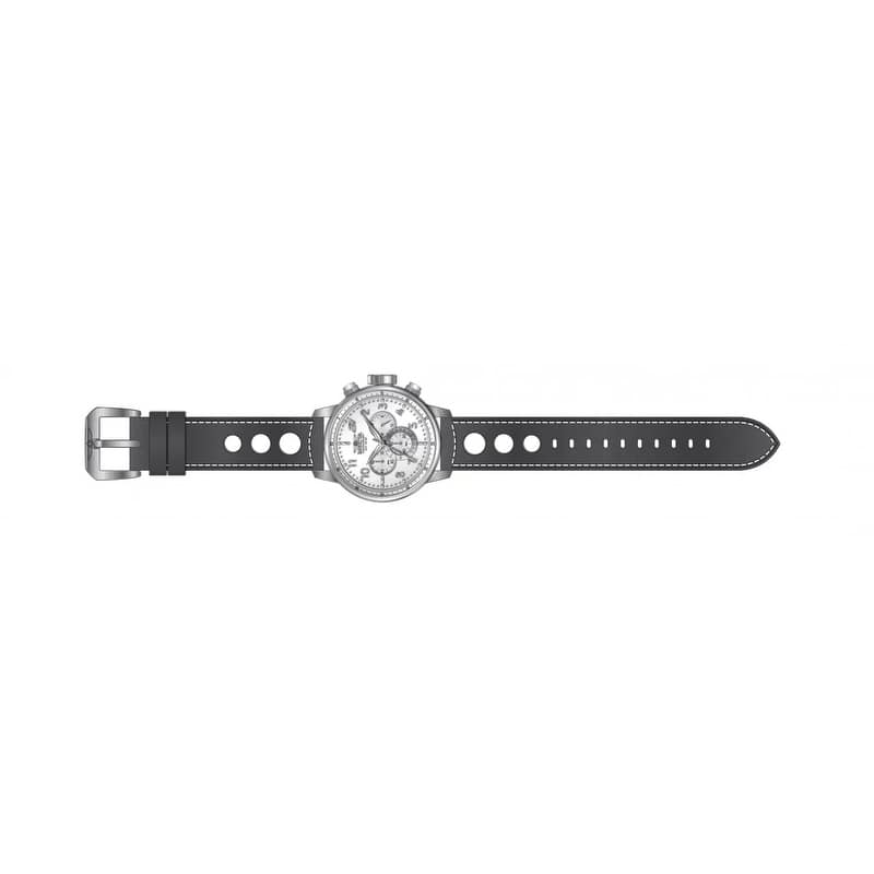Invicta Men's 25723 S1 Rally Quartz Chronograph White Dial Watch - Black