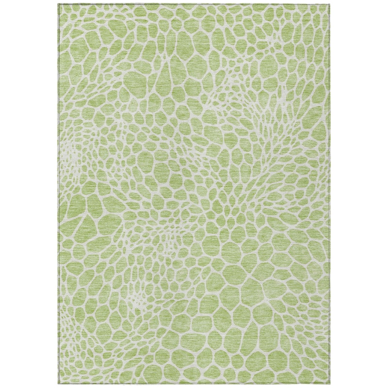 Machine Washable Indoor/ Outdoor Chantille Animal Print Rug