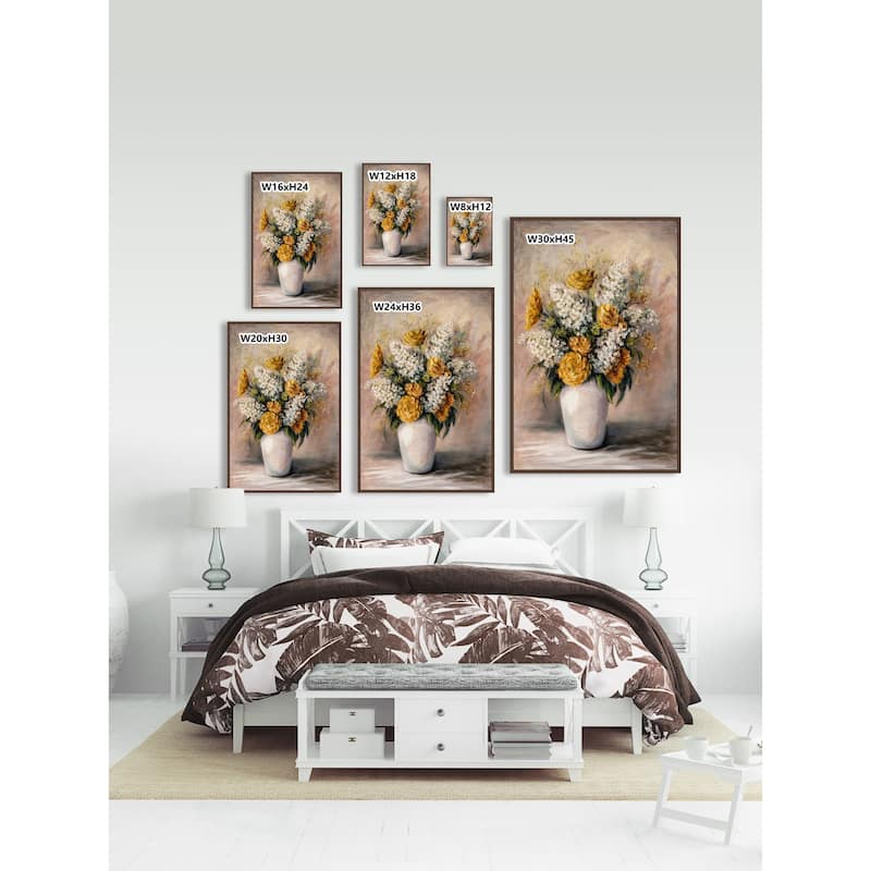 It Just Blooms Floater Framed Print on Canvas